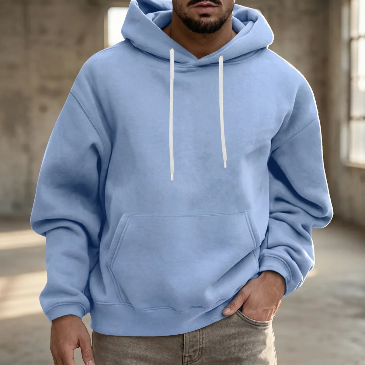 Hoodie met losse pasvorm - Marcel