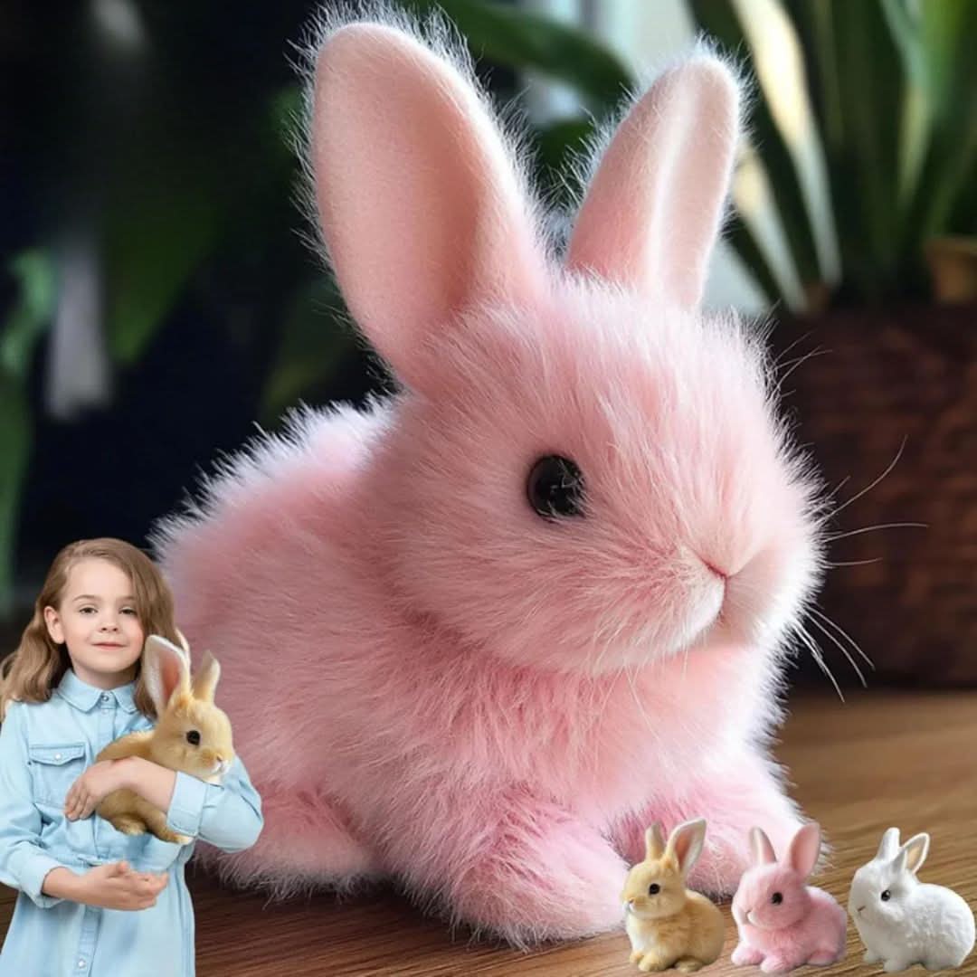 HOPPILOOM – Interactieve Pluche Konijn met Realistische Bewegingen & Schattige Geluiden