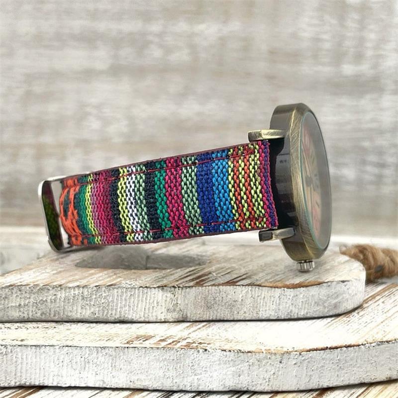 Horloges met Multikleurige Regenboogpatroon