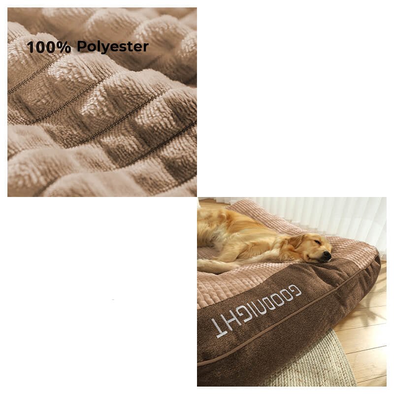 HUGBED – Groot krasbestendig hondenbed met orthopedische rugsteun