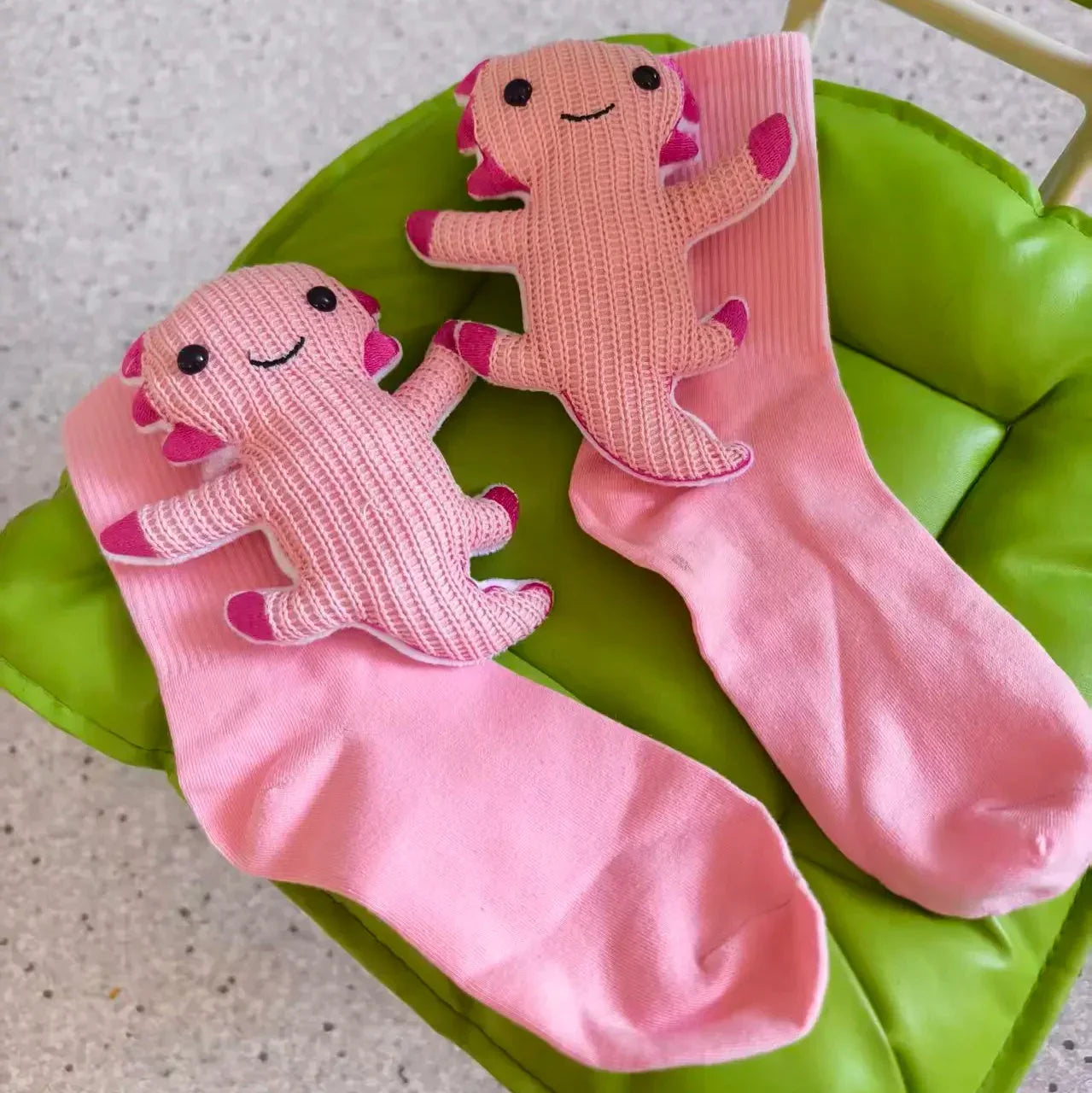 HUGFOOT – Gezellige Huissokken met Schattige 3D Dieraccent en Veilige Antislip Zool