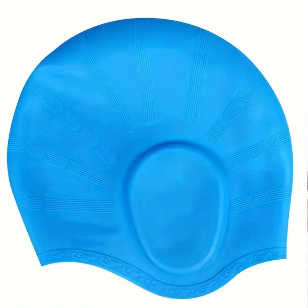 HydroFit – Siliconen Zwemcap met Oorbescherming