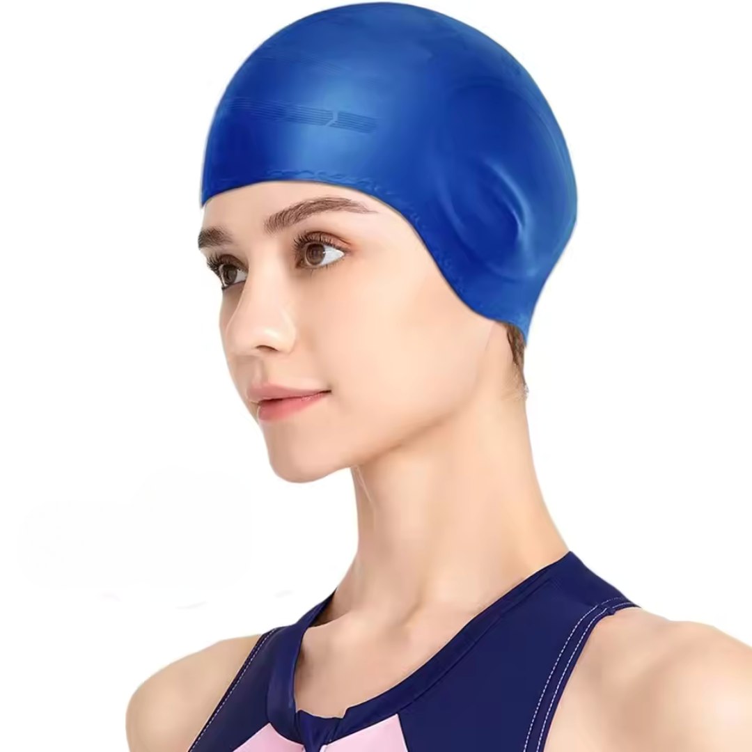 HydroFit – Siliconen Zwemcap met Oorbescherming