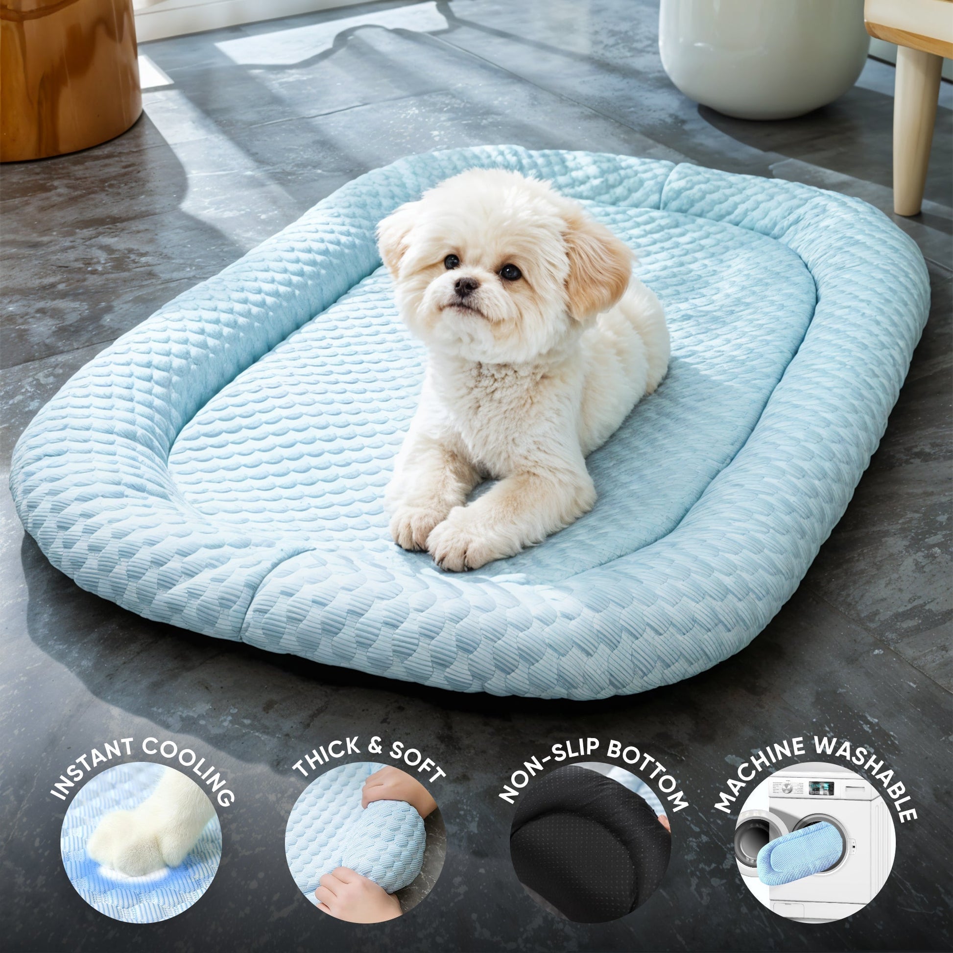 Ice-Silk Koelende Huisdierbed voor Huisdieren - Comfortabel en Fris