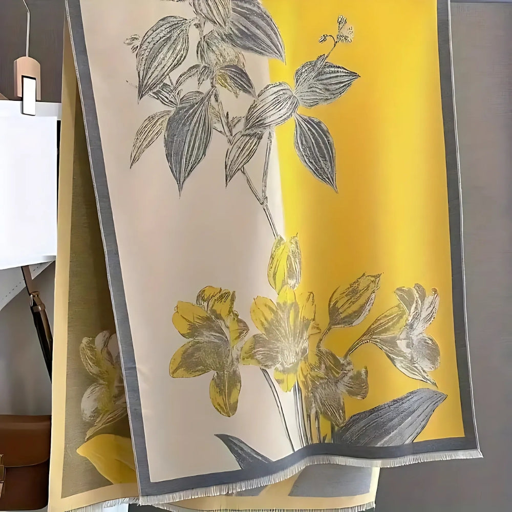 Iris Bloemen Zachte Sjaal