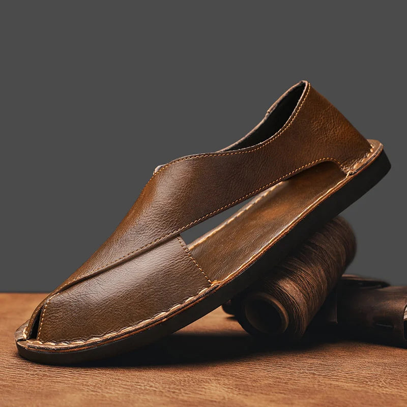 Italiaanse Kalfsleren Sandalen™ — Ontketen Vertrouwen en Loop de Hele Dag op Wolken