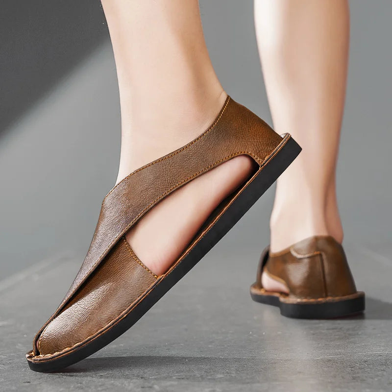 Italiaanse Kalfsleren Sandalen™ — Ontketen Vertrouwen en Loop de Hele Dag op Wolken