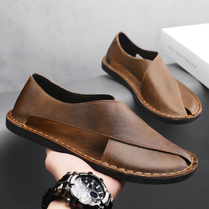 Italiaanse Kalfsleren Sandalen™ — Ontketen Vertrouwen en Loop de Hele Dag op Wolken
