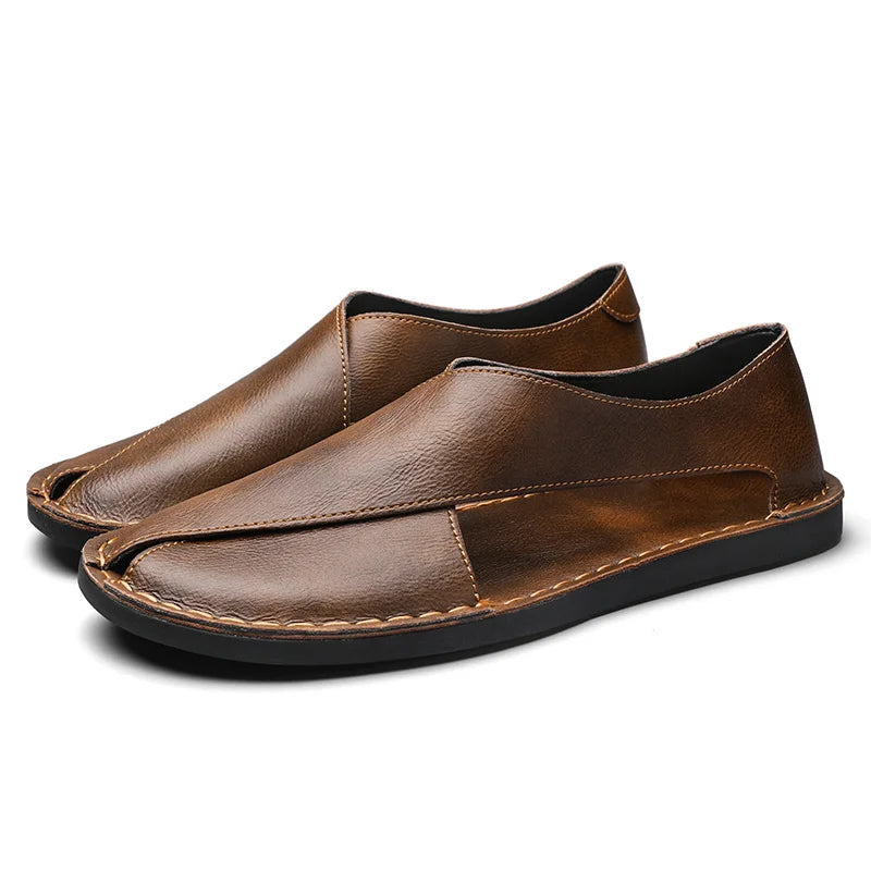 Italiaanse Kalfsleren Sandalen™ — Ontketen Vertrouwen en Loop de Hele Dag op Wolken