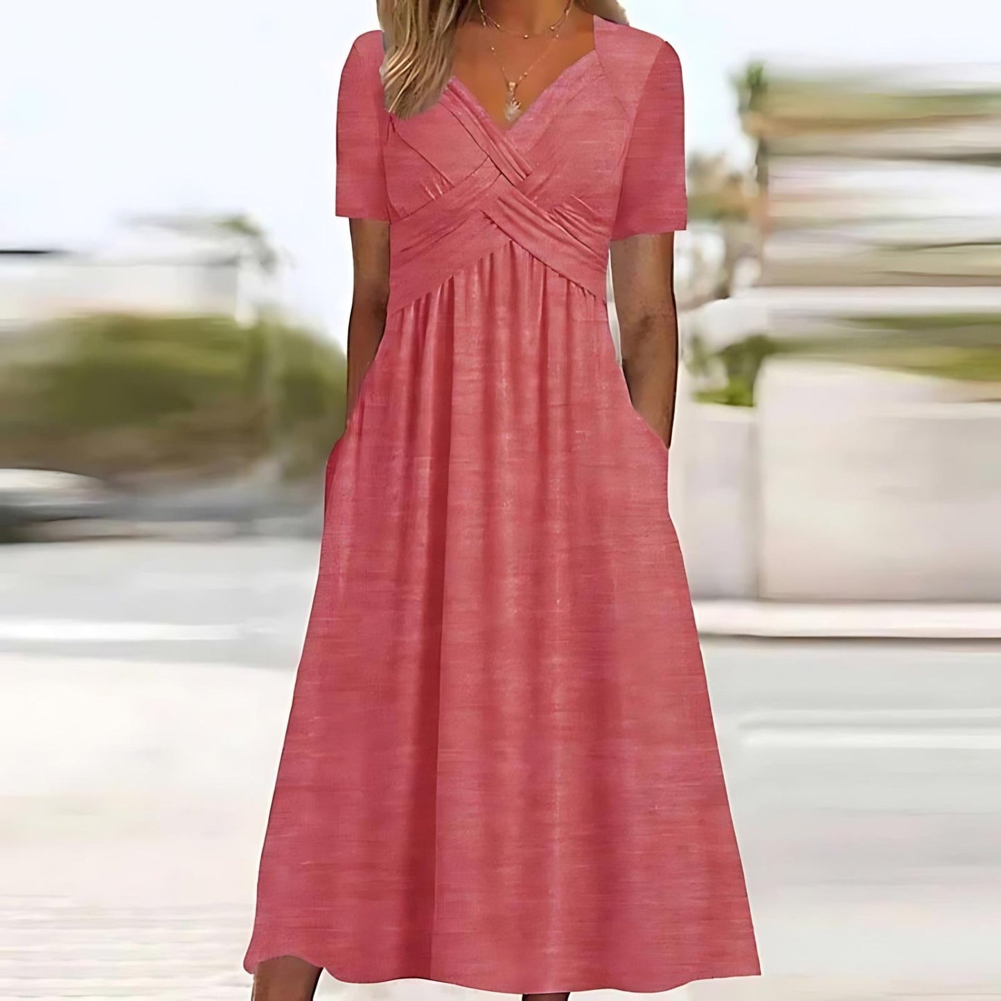 Jamaica - Elegante Midi-jurk met Buikbedekking
