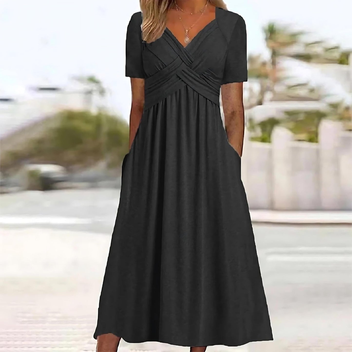 Jamaica - Elegante Midi-jurk met Buikbedekking