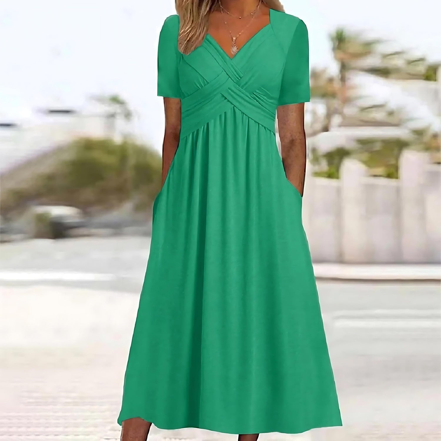 Jamaica - Elegante Midi-jurk met Buikbedekking