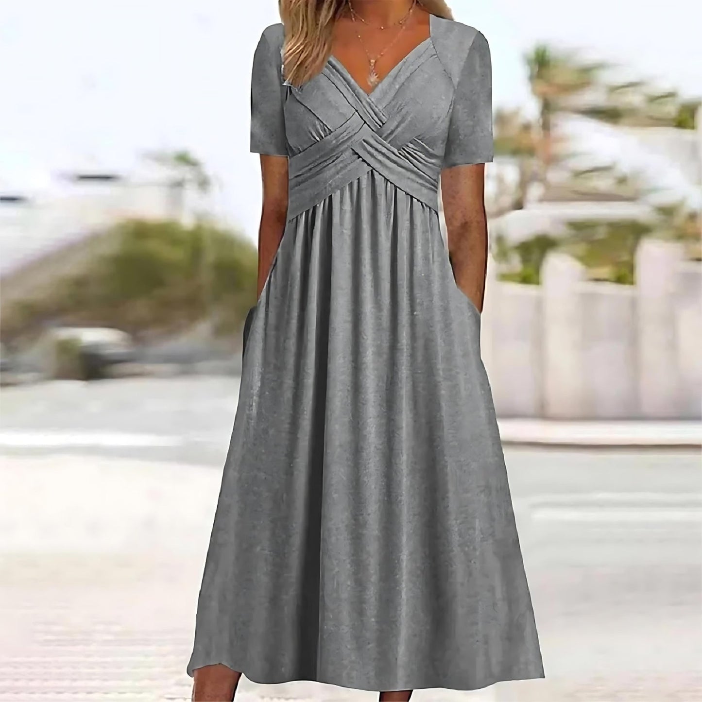 Jamaica - Elegante Midi-jurk met Buikbedekking