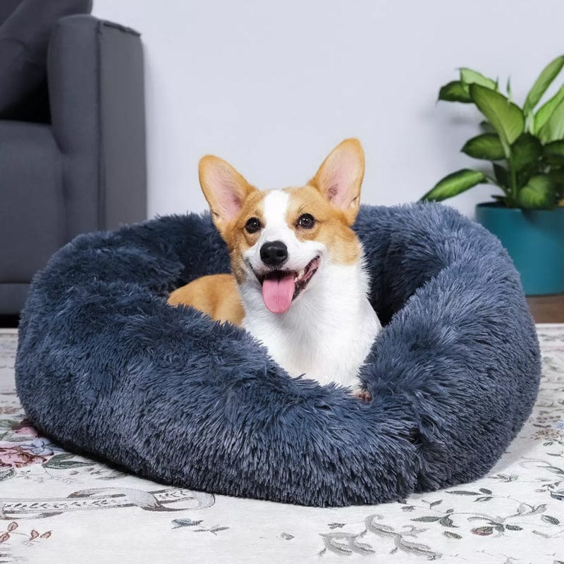 Kalmerend Bed voor Honden en Katten met Verhoogde Randen