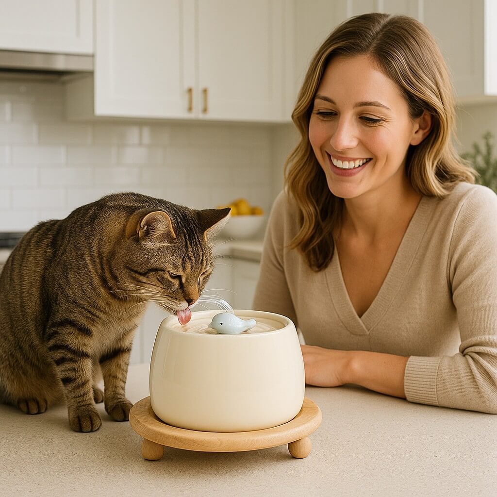 KERAMISCH WATERFONTIJN VOOR KATTEN | AquaCeramic