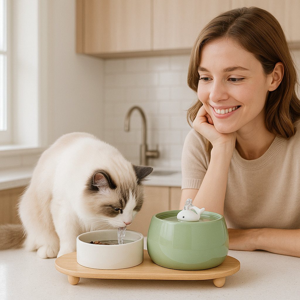 KERAMISCH WATERFONTIJN VOOR KATTEN | AquaCeramic