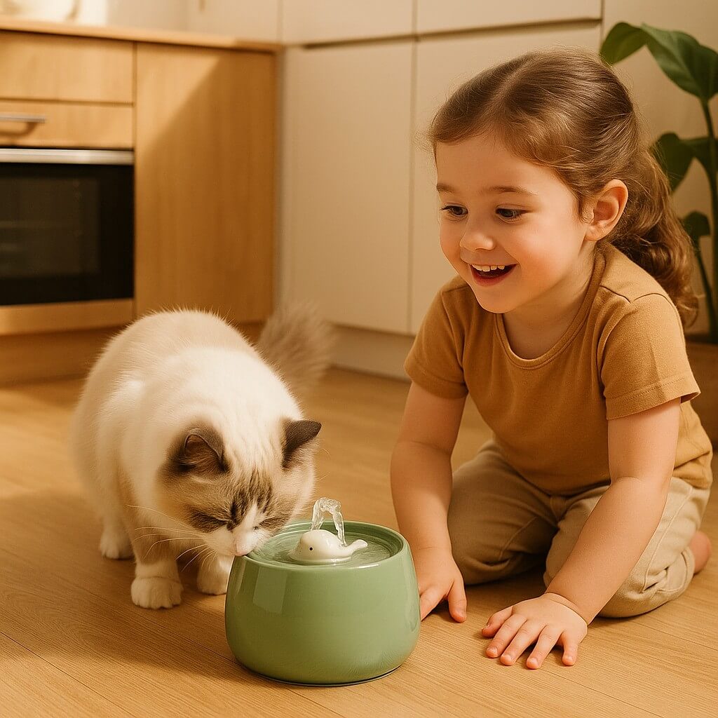 KERAMISCH WATERFONTIJN VOOR KATTEN | AquaCeramic