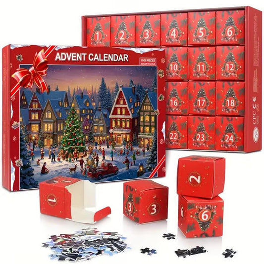 Kerst Aftel-Puzzel Verrassingsdoos – 24 Dagen Vol Magie & Creativiteit