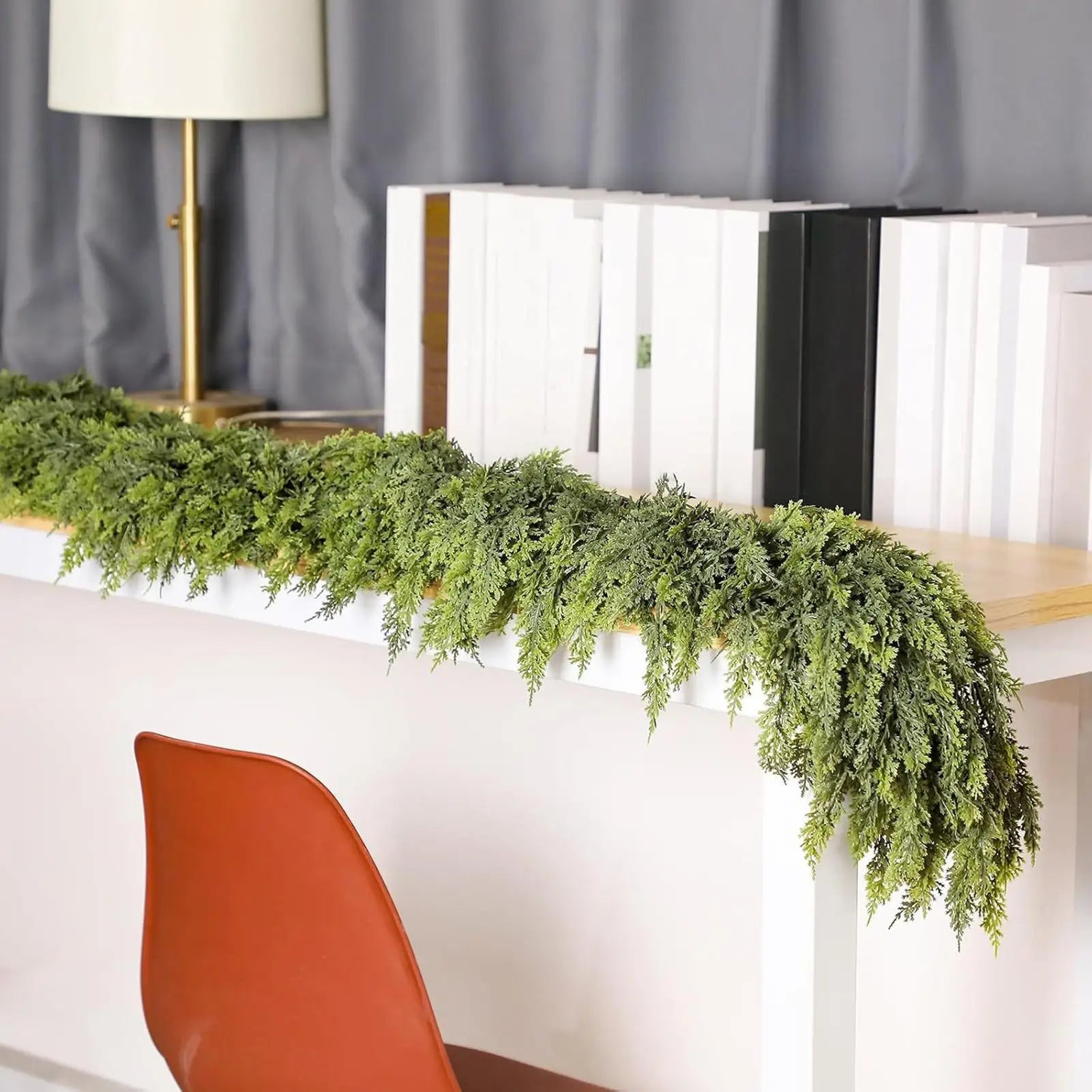 Kerstguirlande Groene Cipres Takken Winterpatroon Accent