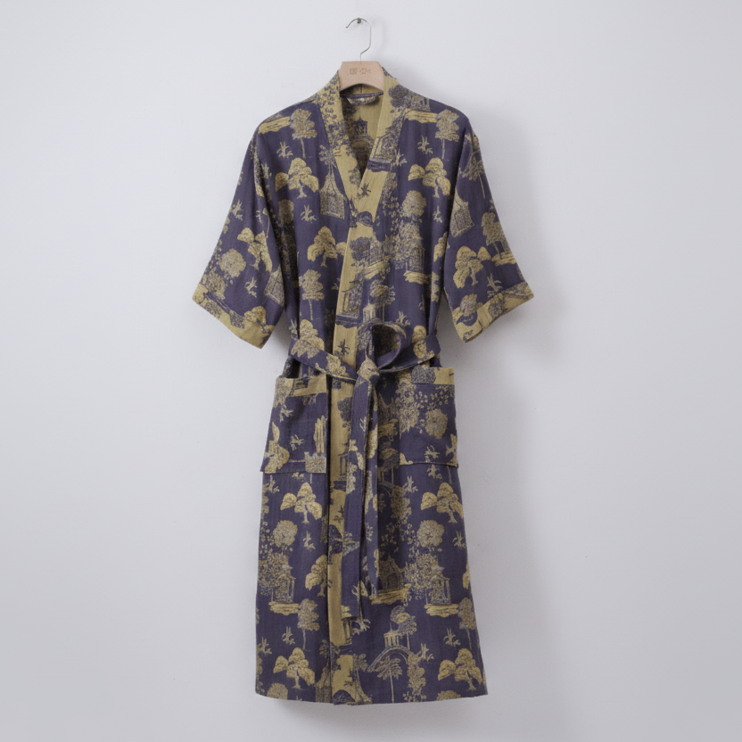 KIMOGINKO – Kimono Badjas gemaakt van Biokatoen voor Ademend Comfort