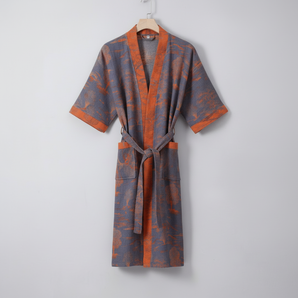 KIMOGINKO – Kimono Badjas gemaakt van Biokatoen voor Ademend Comfort