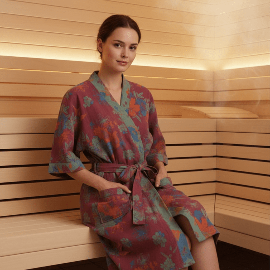 KIMOGINKO – Kimono Badjas gemaakt van Biokatoen voor Ademend Comfort