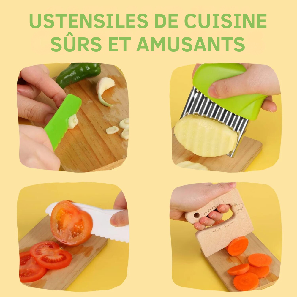 Kindveilige Kookgerei voor Montessori (12 stuks)