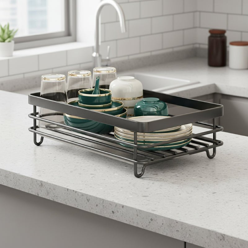KITCHENFORM – Vouwbare RVS Afwasrek, Ruimtebesparend Ontwerp voor Moderne Keukens