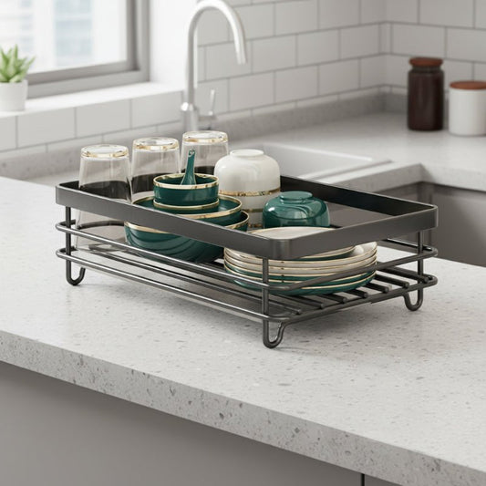 KITCHENFORM – Vouwbare RVS Afwasrek, Ruimtebesparend Ontwerp voor Moderne Keukens