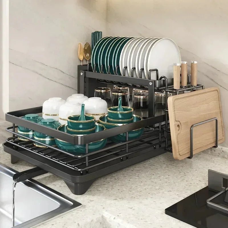 KITCHENFORM – Vouwbare RVS Afwasrek, Ruimtebesparend Ontwerp voor Moderne Keukens