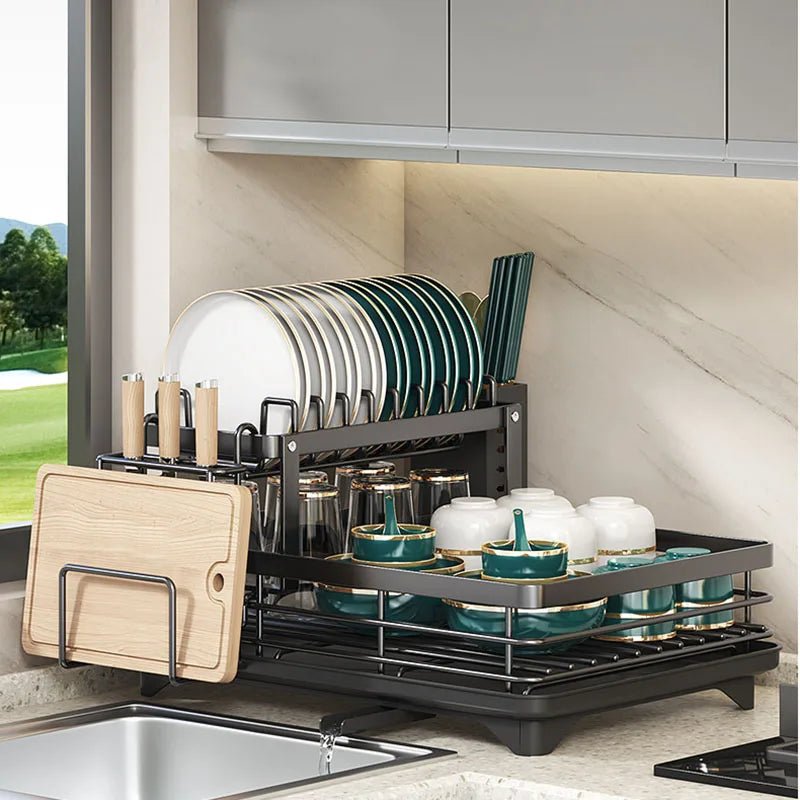 KITCHENFORM – Vouwbare RVS Afwasrek, Ruimtebesparend Ontwerp voor Moderne Keukens