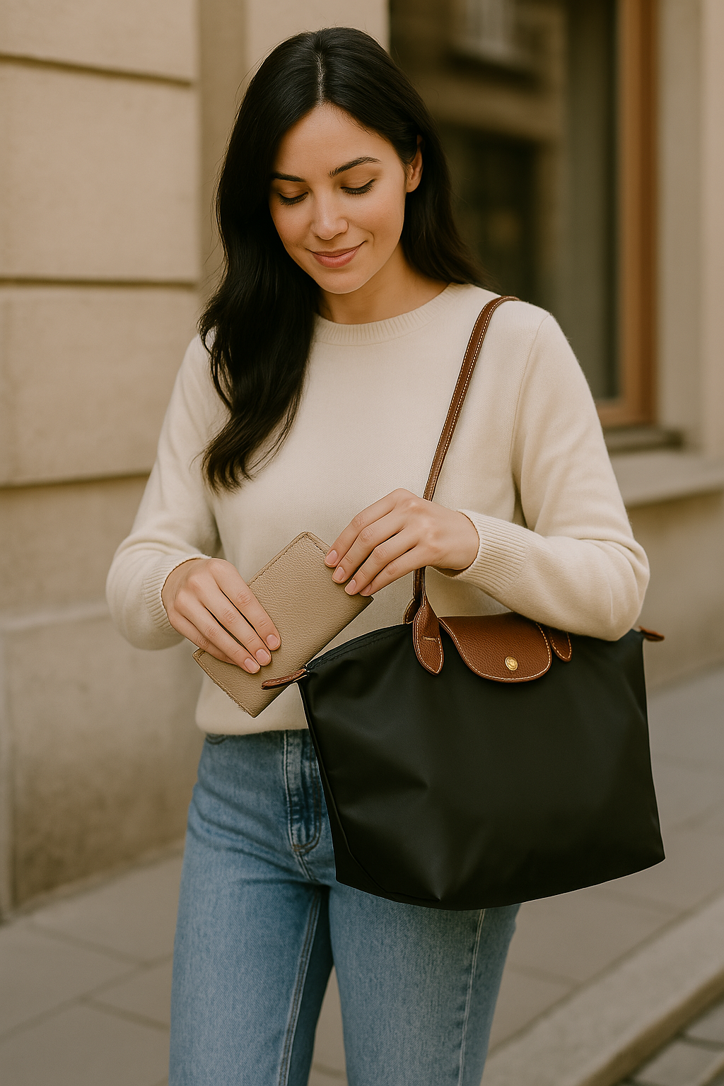 Klassieke Dames Celeste Handtas met Moderne Accent en Functionaliteit