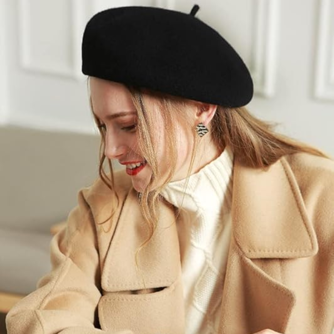Klassieke Franse Wol Beret – Evelyne