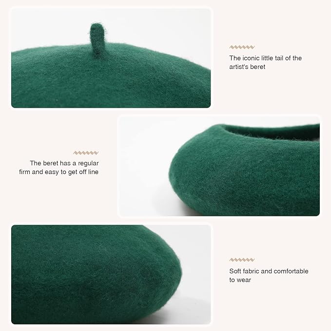 Klassieke Franse Wol Beret – Evelyne