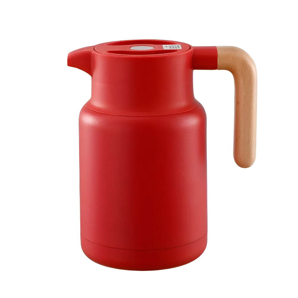 Klassieke Houten Handgreep Thermoskan