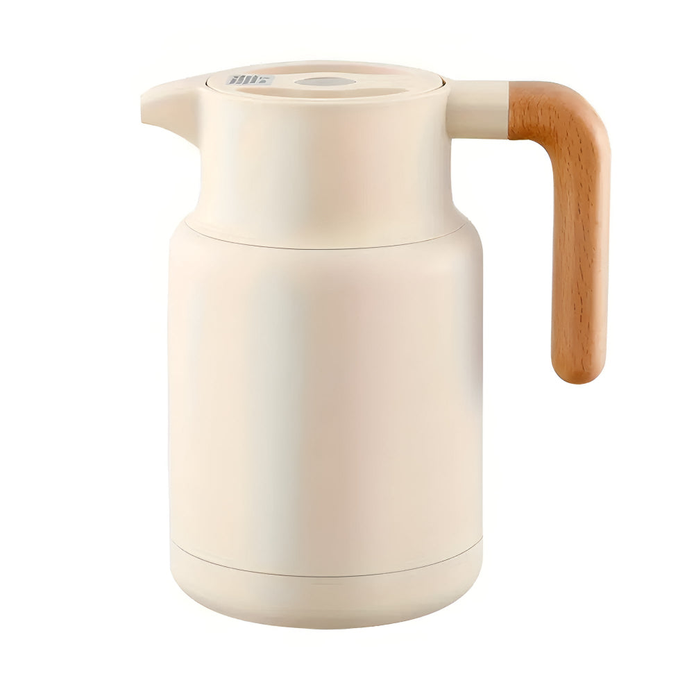 Klassieke Houten Handgreep Thermoskan