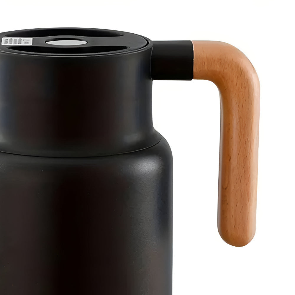 Klassieke Houten Handgreep Thermoskan