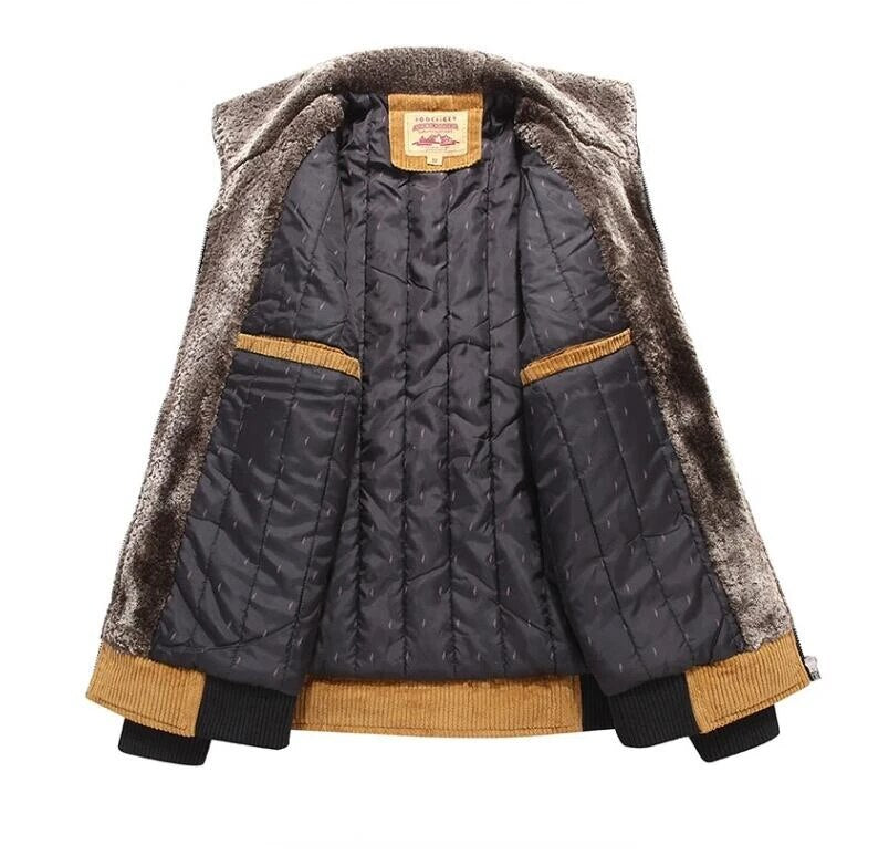 Klassieke Winter Corduroy Jas voor Mannen
