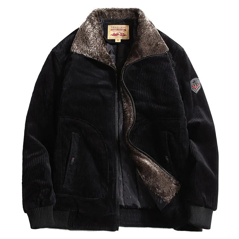 Klassieke Winter Corduroy Jas voor Mannen