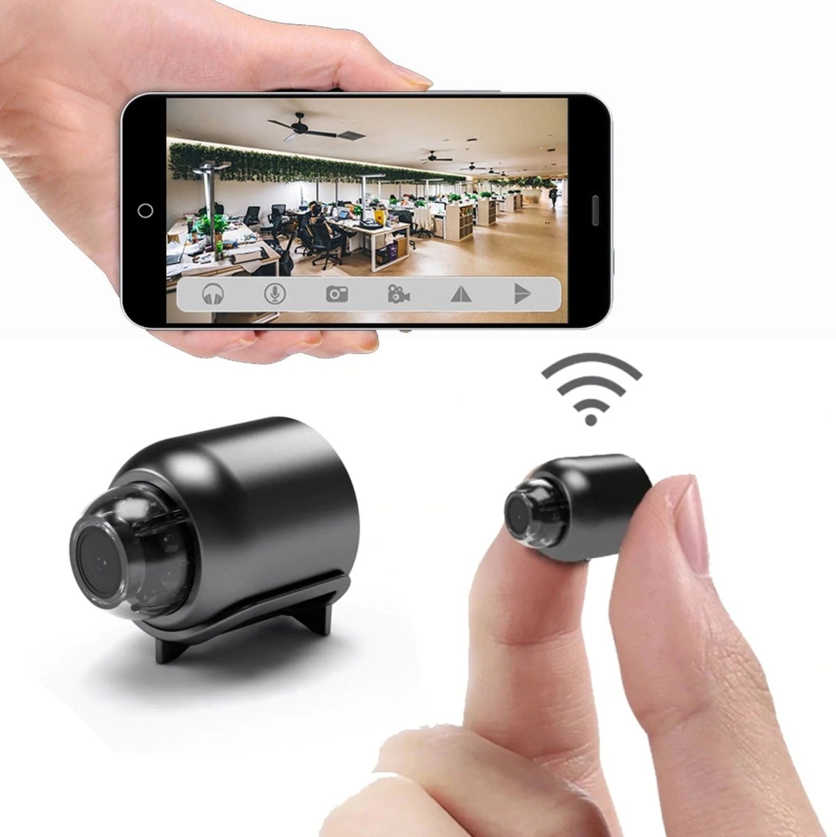 Kleine Draadloze Nachtzichtcamera voor Thuisbeveiliging