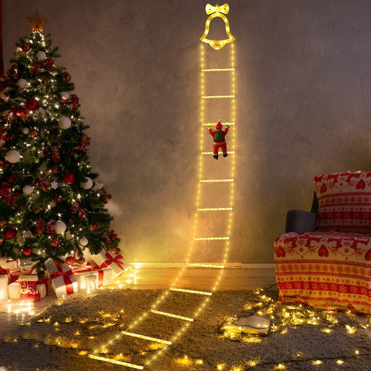 Klimmende Kerstman Decoratie
