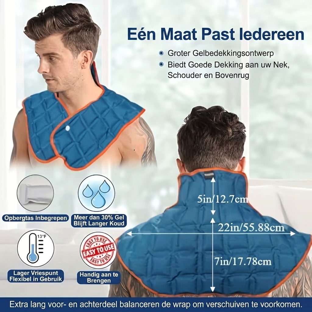 Koelende Gel Schouder- en Nekwrap