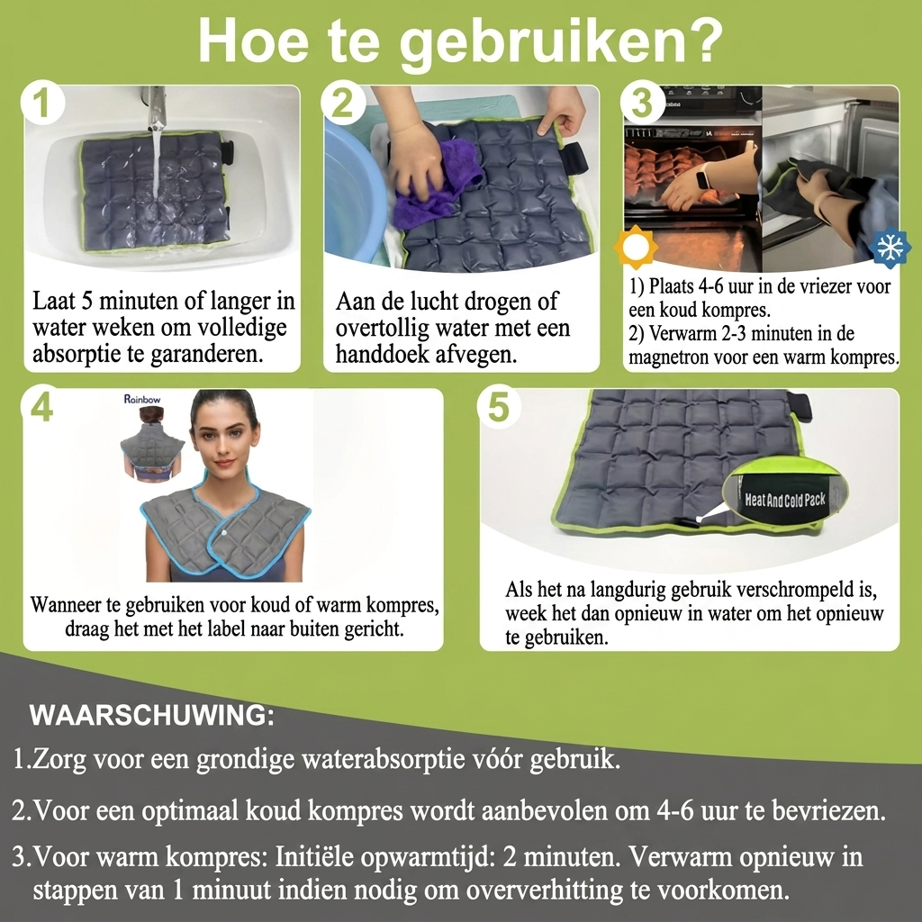 Koelende Gel Schouder- en Nekwrap