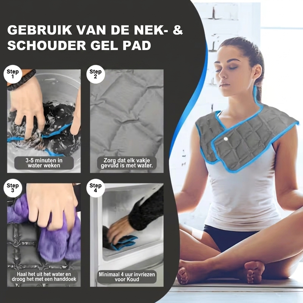 Koelende Gel Schouder- en Nekwrap
