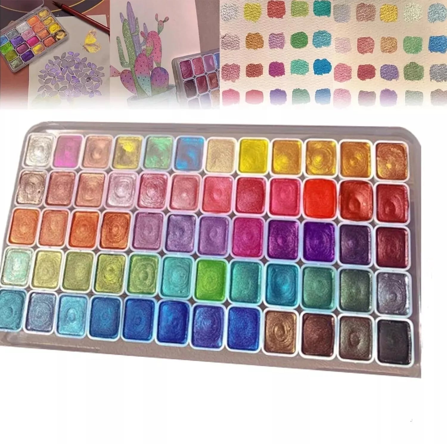 Kolorful - Poeder Minerale Parelpigment Kunst Waterverf 20 Kleuren