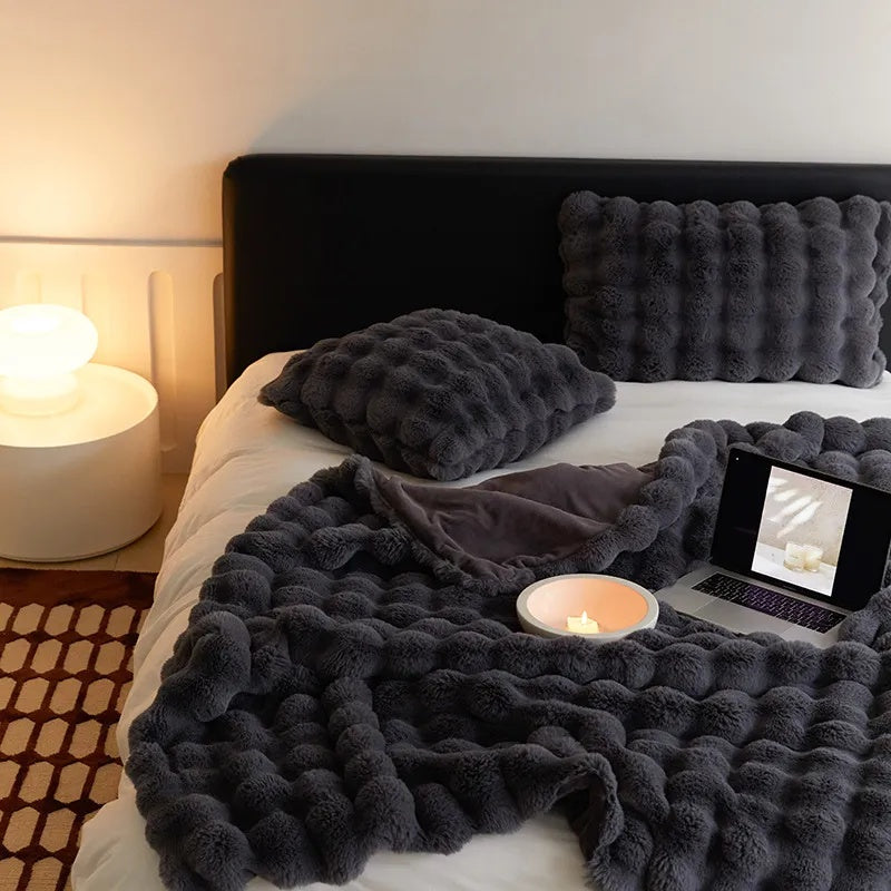 Konijnen Faux-Fur Deken