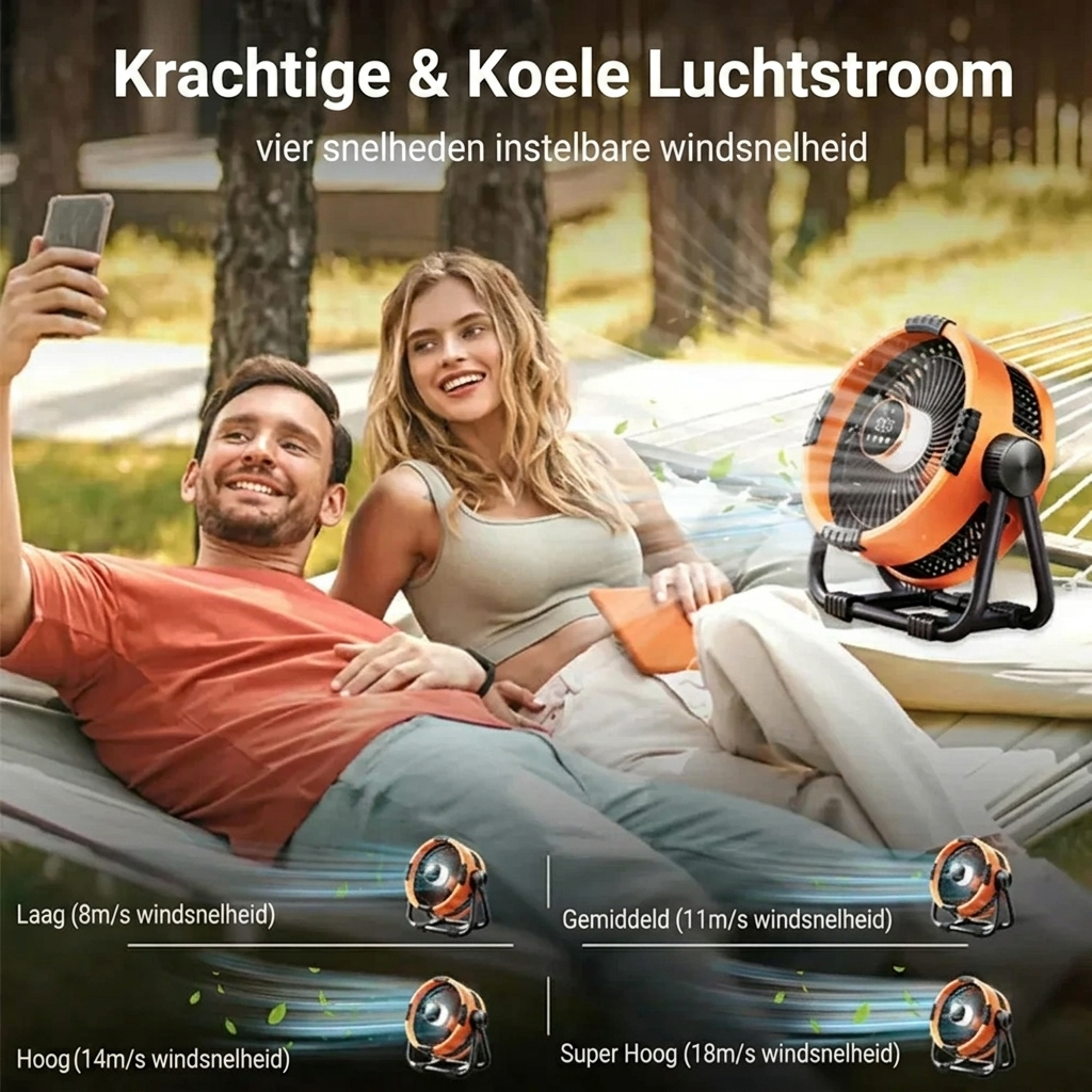 Krachtige Ventilator - voor Buiten- en Binnengebruik