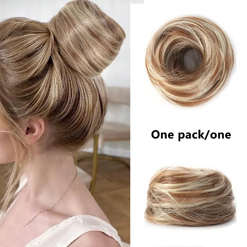Krullende haarknot - Synthetisch haarstukje voor direct volume