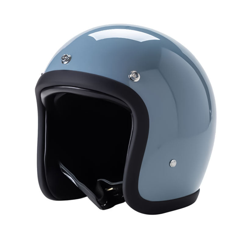 Lage Profiel Vintage Motorhelm - DOT en ECE Goedgekeurd