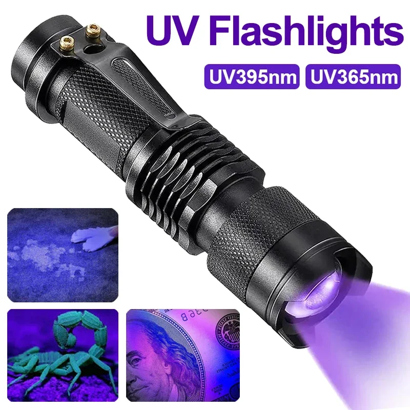 LED UV ZAKLAMP - ULTRAVIOLET INSPECTIELAMP VOOR HUISDIERURINEVLEKKEN EN VLEKDETECTIE